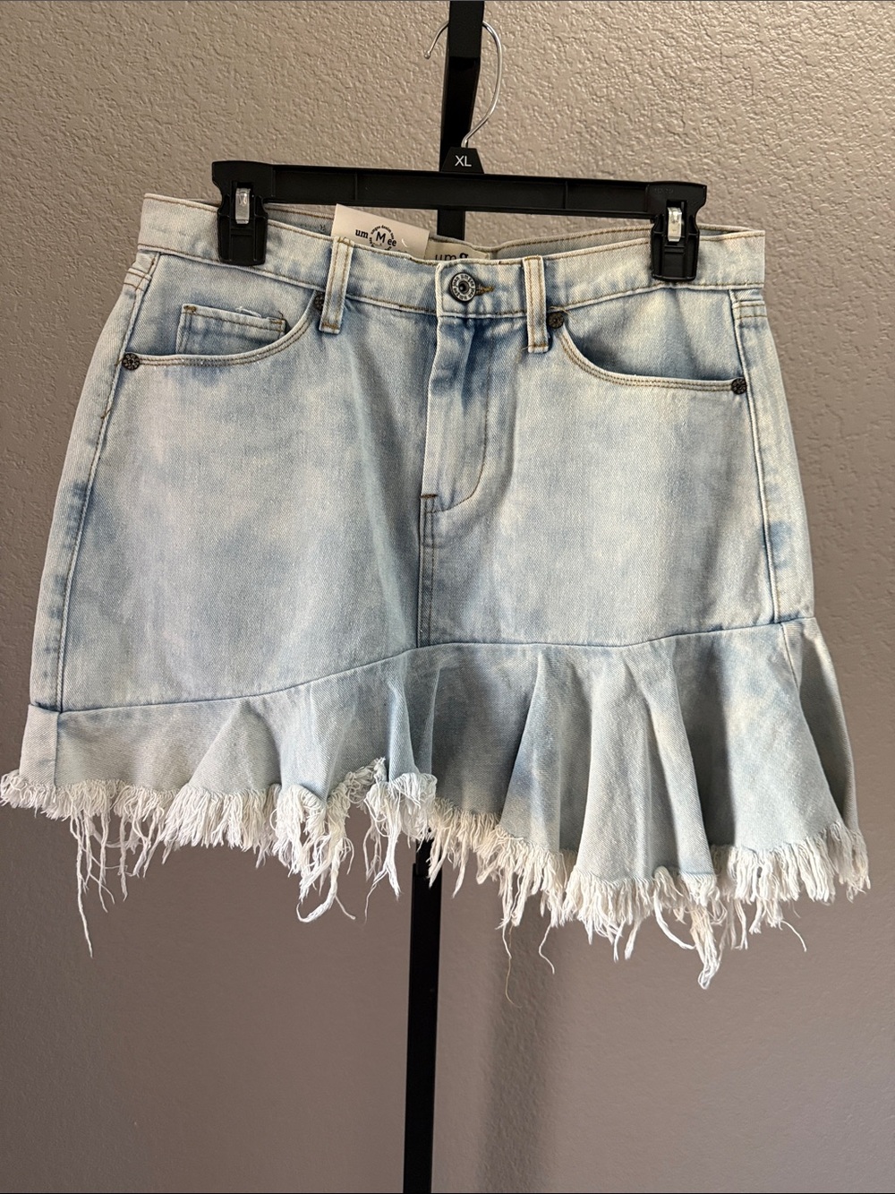 Umgee The Dusty Denim Skirt NWT $35 medium